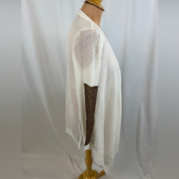 L Love USA Lightweight Draped Cardigan Sweater With Sequin Accent - Picture 5 of 5